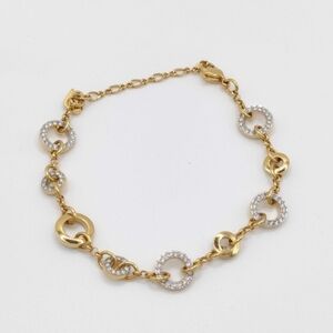 Swarovski Crystal Gold and Silver Bracelet